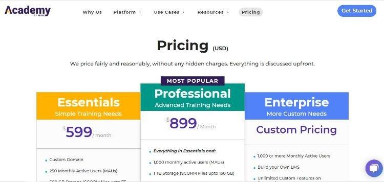 academyOfMine pricing
