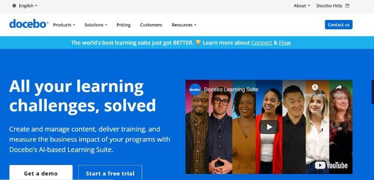 docebo homepage