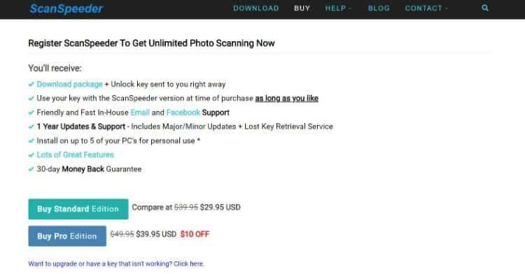 ScanSpeeder pricing