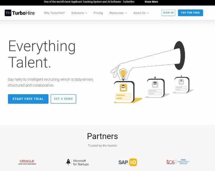 turbohire homepage