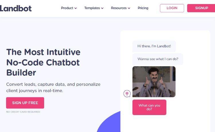 landbot homepage