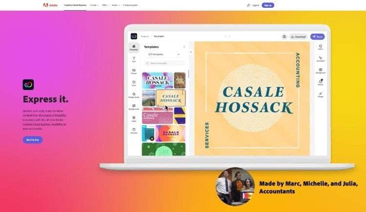adobe-express-homepage