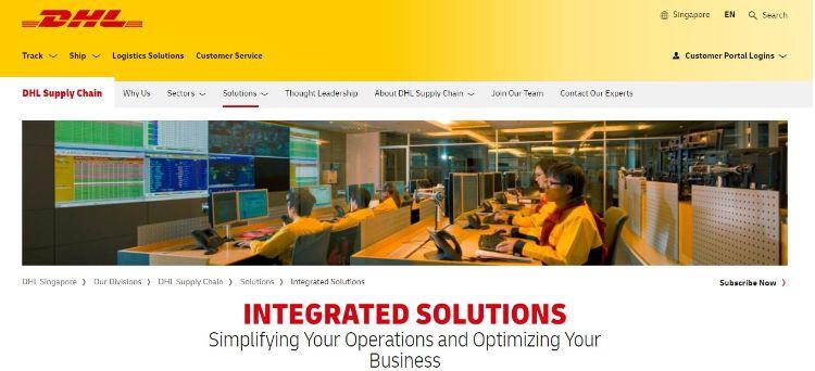 dhl homepage