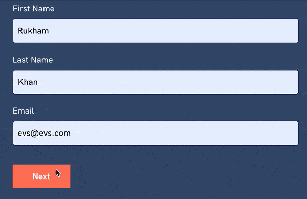 swipe pages formulaires