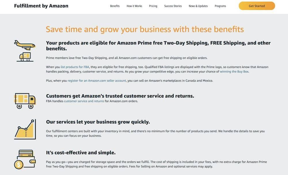 Amazon FBA SIgn-Up