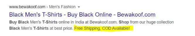 meta descriptions