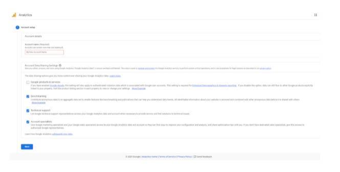 Set up your Google Analytics account