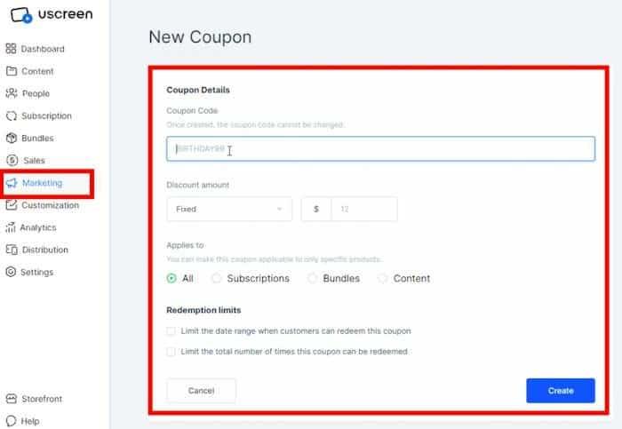 Uscreen new coupon