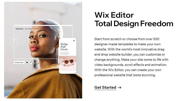 Wix design flexibility