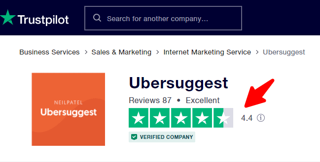 ubersuggest trustpilot