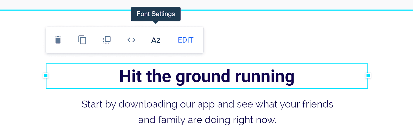 Edit Bar Example
