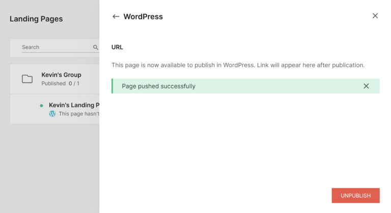 Publish Success