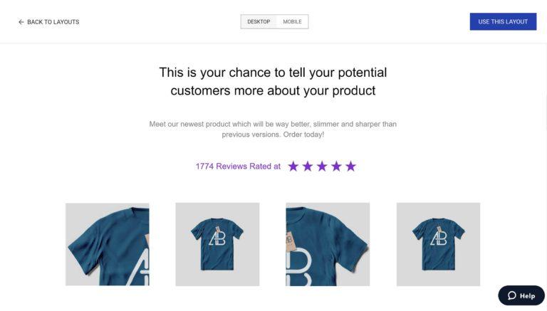 Preview Landing Page Template