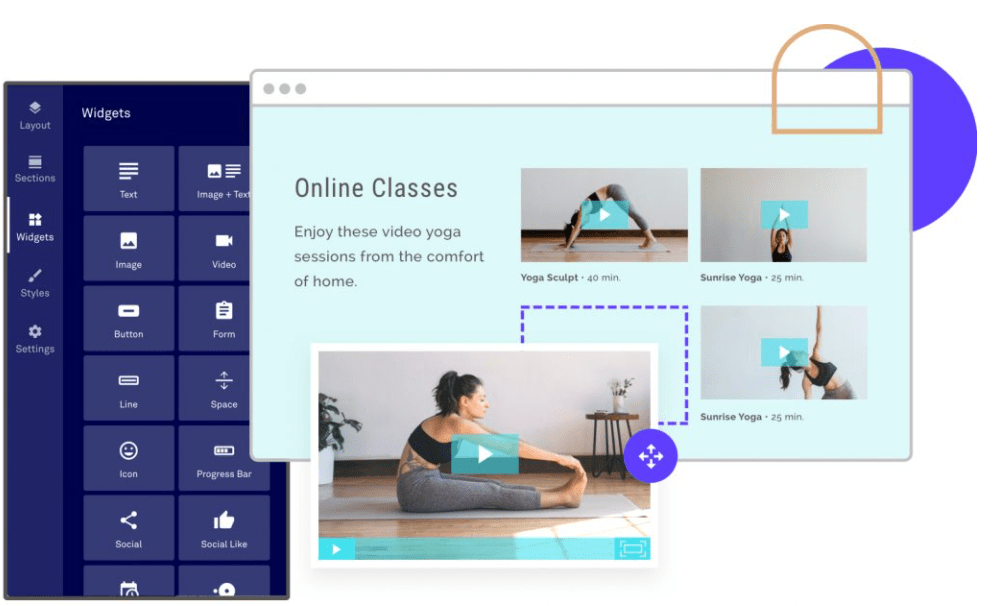 LeadPages Review - drag-and-drop