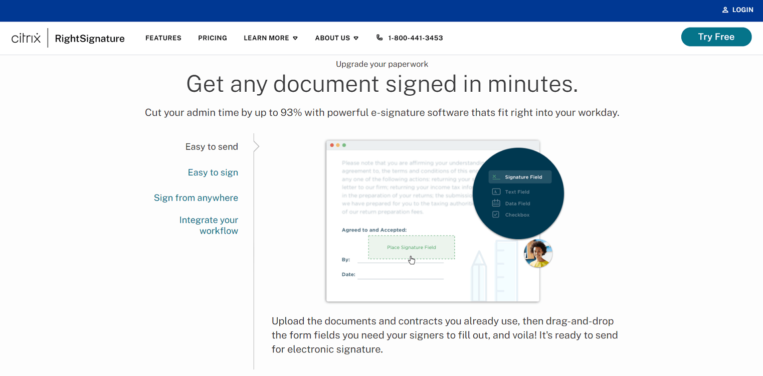 RightSignature Homepage