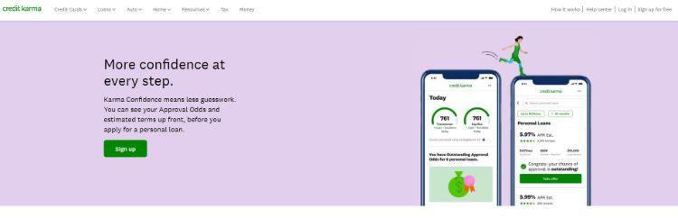 credit karma homepage