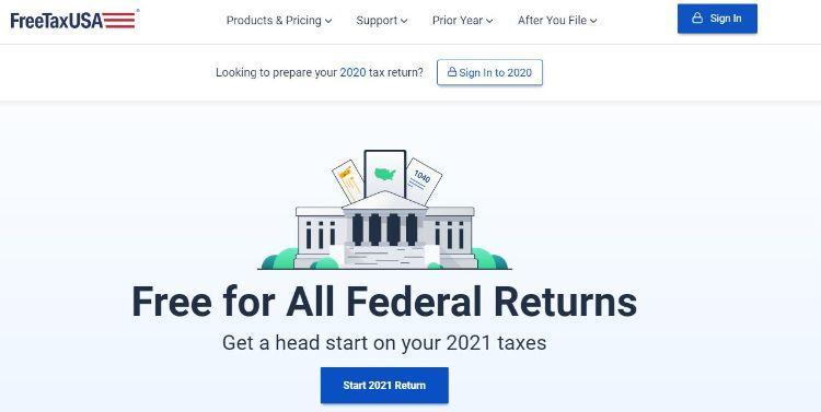 freetaxusa homepage