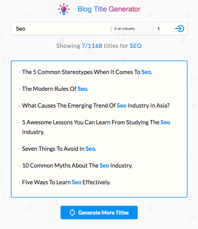 SEOPressor title tool