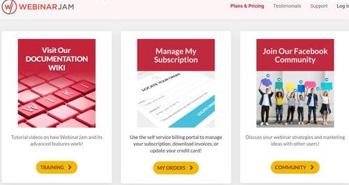 You can acess WebinarJam's online documentation