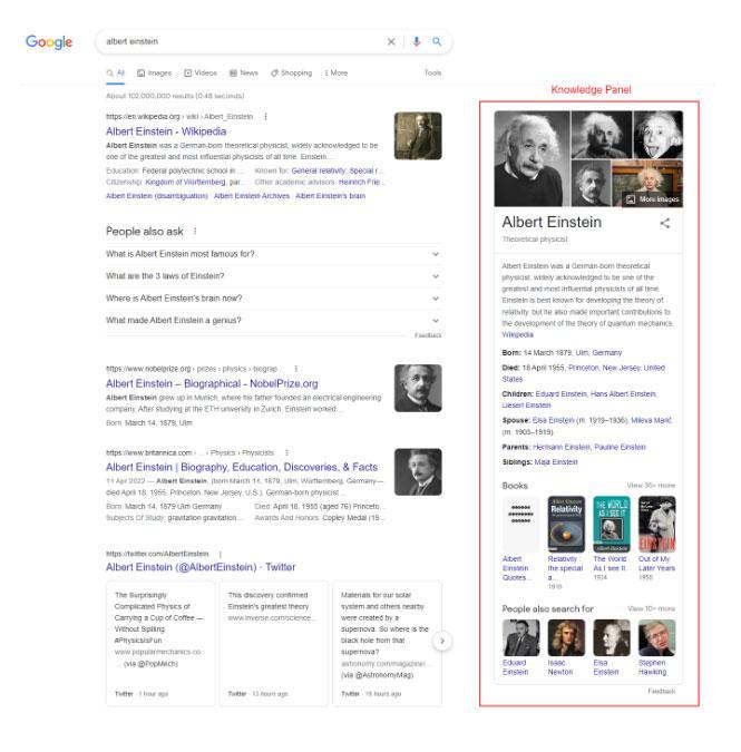 Knowledge Panel