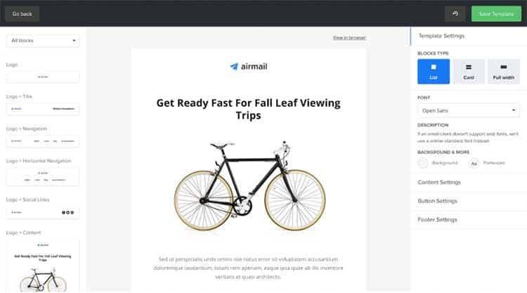 MailerLite Email Editor