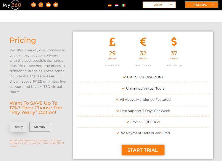 my360 pricing