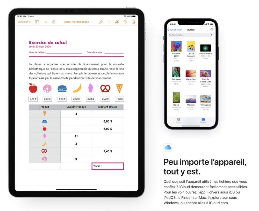 iCloud - Synchronisation iOs