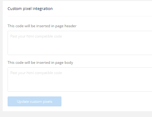 custom code integration