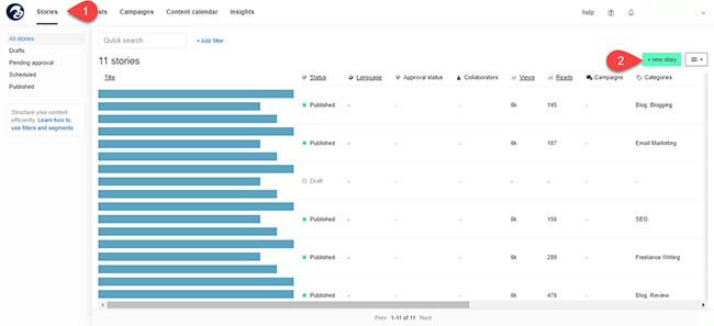 StoryChief new stories