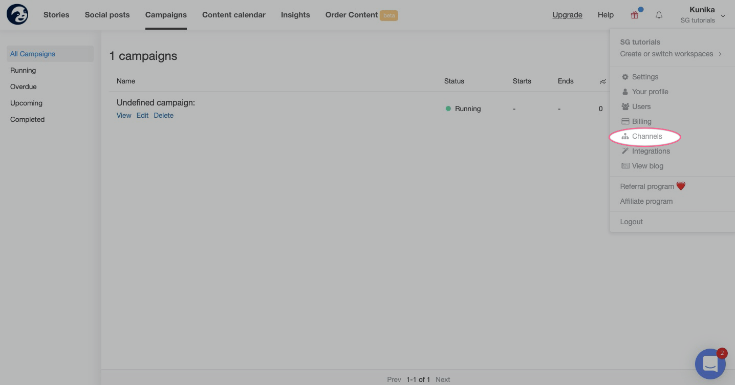 disablechannel