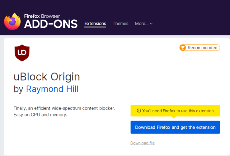 uBlock Origin