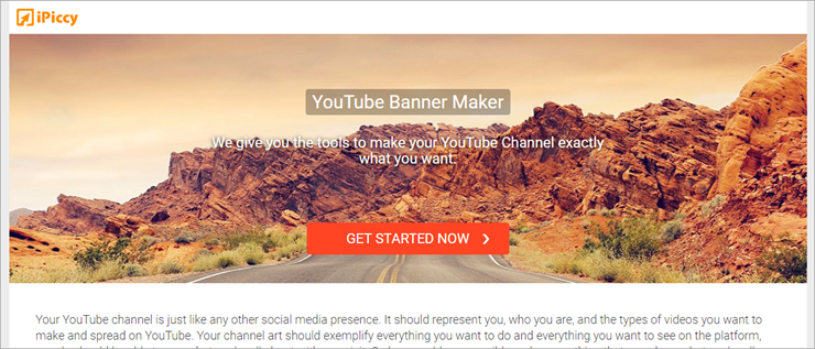 iPiccy youtube banner maker free
