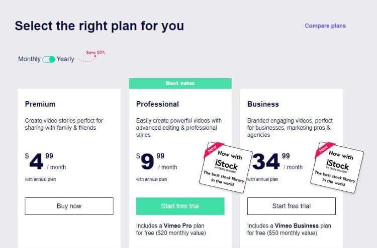 magisto pricing