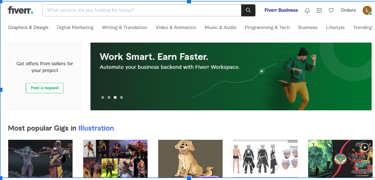 Fiverr categories