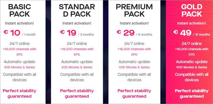 IPTV Subscription_club Pricing
