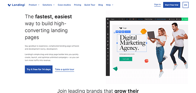 Unbounce vs. Landingi.