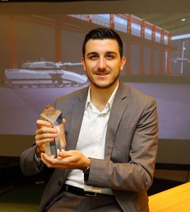 Software Engineer Ryan Neal receives Lockheed Martin UK Award for Excellence for his work on the 3D Visualisation Suite