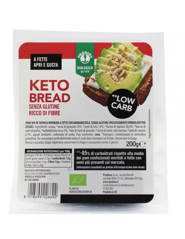 KETO KRUH Z RDEČO PESO BIO 200g 6331 Prehrana EKO Spletna