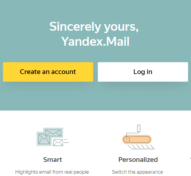 Yandex Mail, situs penyedia email gratis