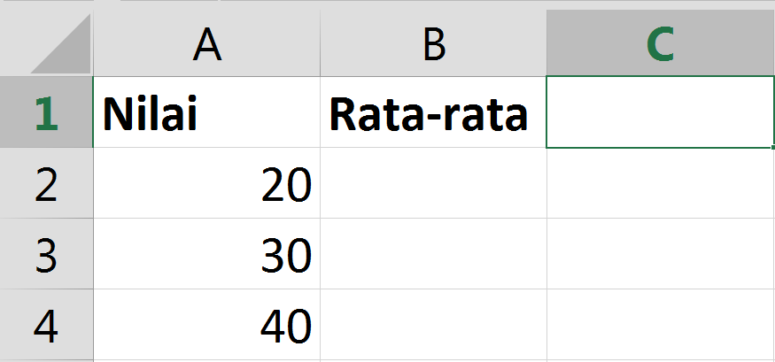 Cara membuat rumus excel