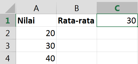 Cara membuat rumus excel ms word