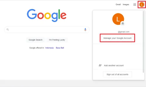 Cara Menghapus Akun Email di laptop 1