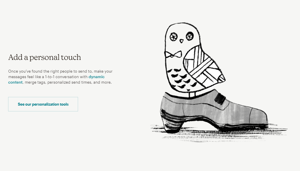 SaaS click-through landing page example