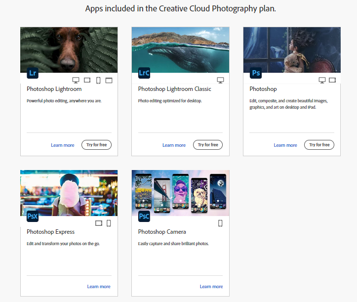 SaaS click-through landing page example