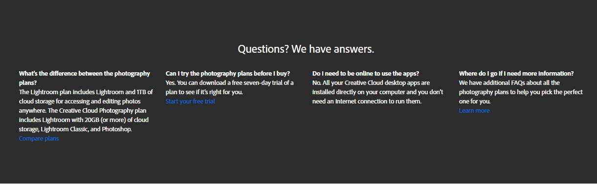 SaaS click-through landing page example