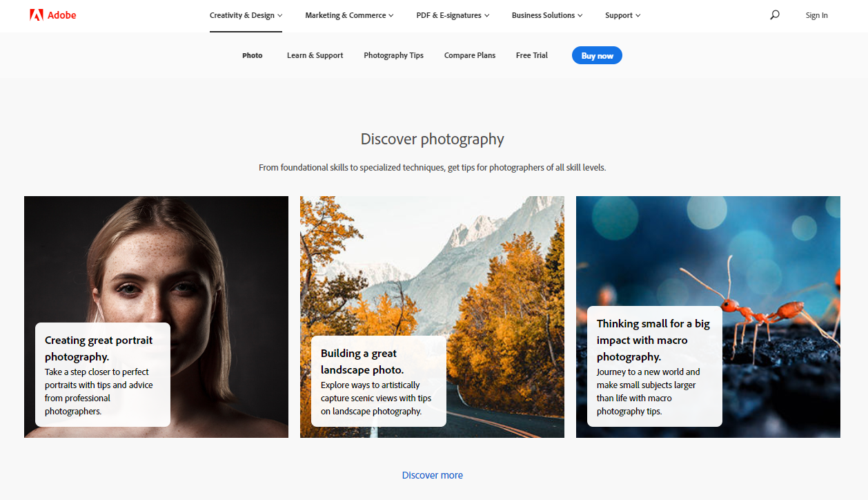 SaaS click-through landing page example