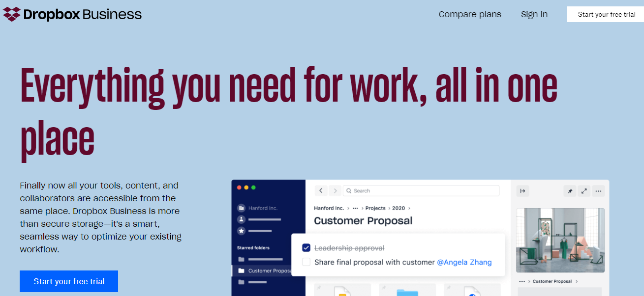Product-led growth examples, Dropbox