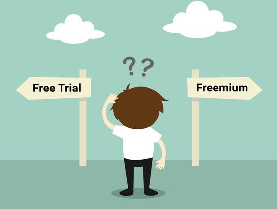 saas business models, freemium, free trial