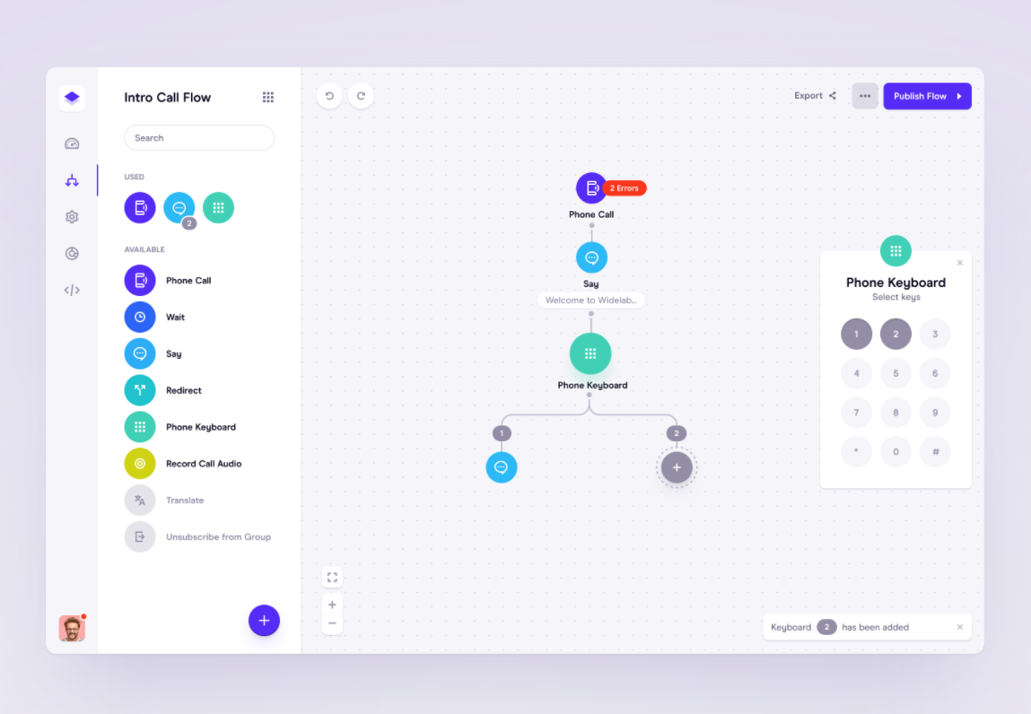 minimalistic dashboard design with drag and drop function