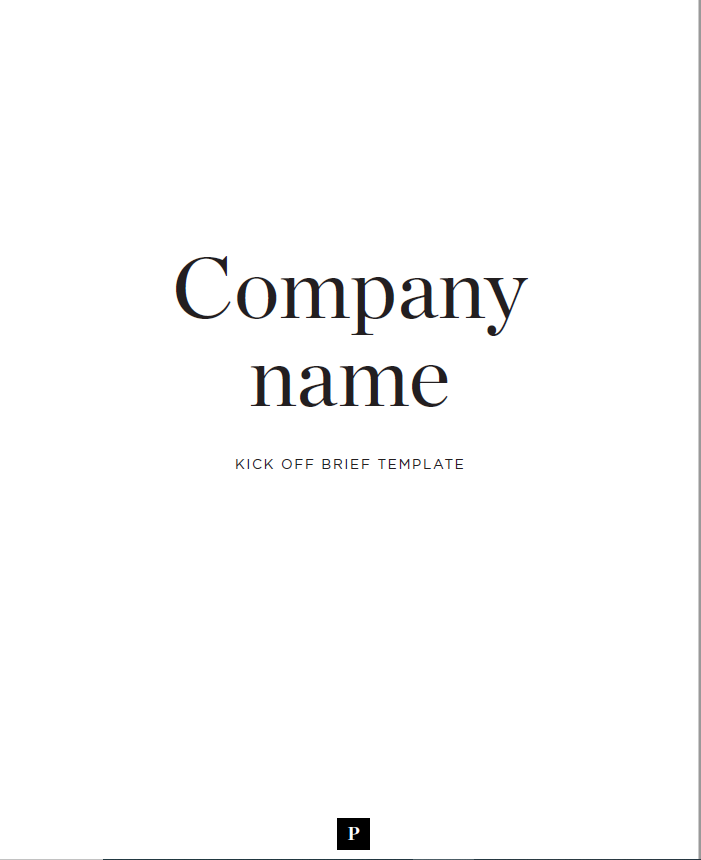 simple design brief template